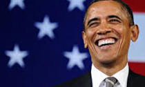 Obama smiling