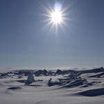 Arctic sea ice reaches seasonal low