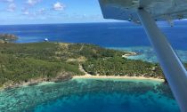 A coral reef off an island in Fiji's Yasawa Group