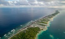 Orona Island, an uninhabited island in the Phoenix Islands, Kiribati.