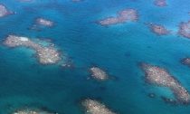 Arial view of Great Barrier Reef