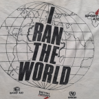 I ran the world T Shirt for the Sport aid event in 1986